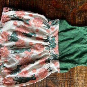 Cat and Dogma Bubble Romper Cat Pattern 12-18 months girls